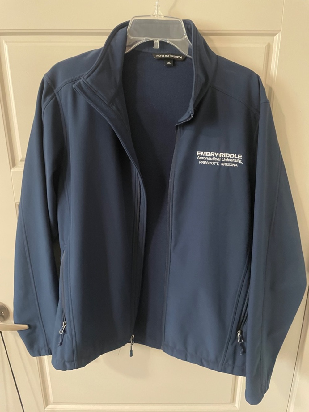 Port Authority Navy Lightweight Softshell Jacket with Embroidered Logo